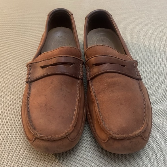 UGG Mens Brown Tan Suede Leather Loafers Size 8 main image 4